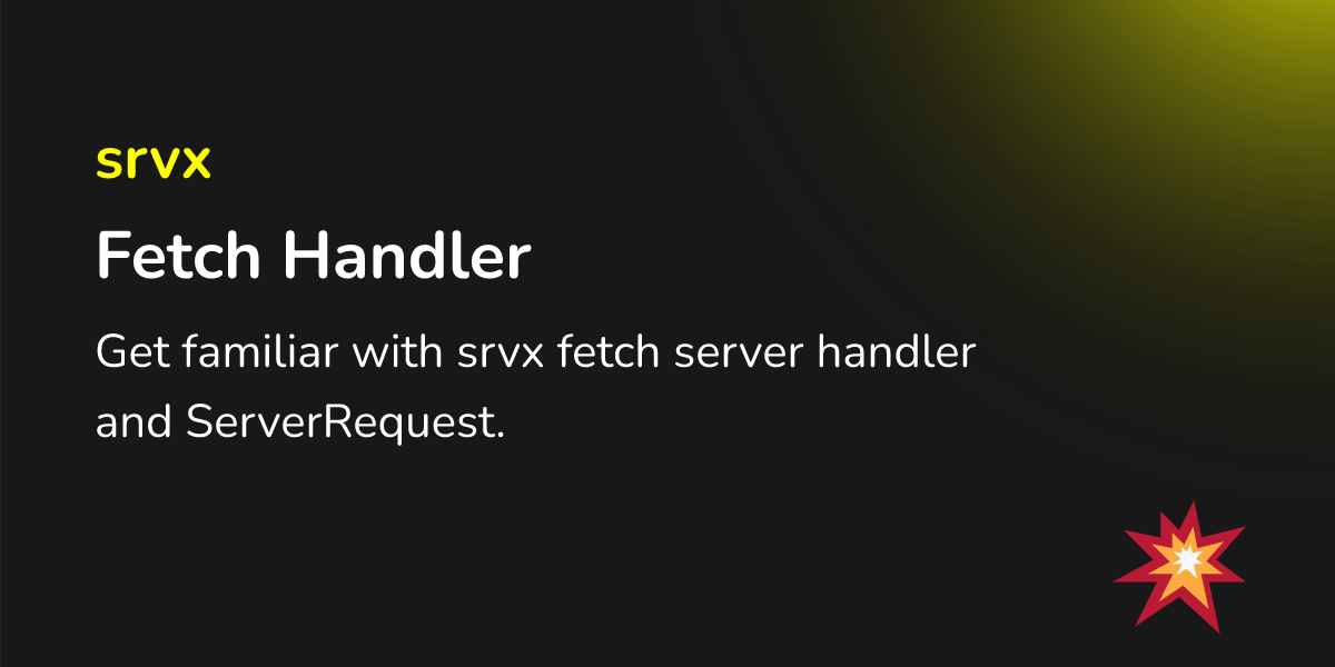 Fetch handler srvx